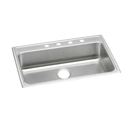 Elkay Lustertone Stainless Steel 31 X 22 X 5-1/2 Single Bowl Top Mount Ada Sink LRAD3122555